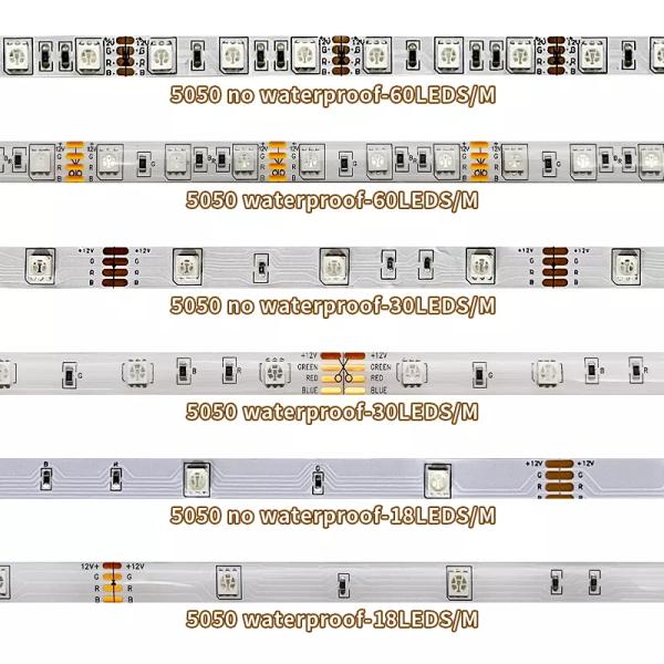 Home Bar LED Light Strips Garden Design Support Dimmer 12V 32ft Smart 5050 RGB 1670