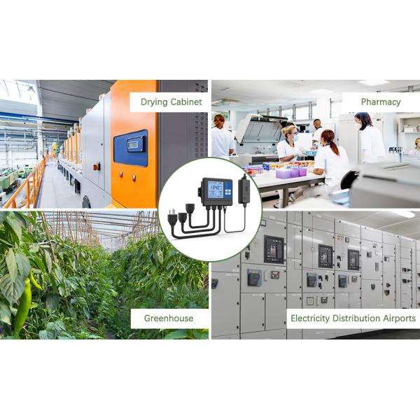 Smart NDIR Sensor Greenhouse Controllers CO2 Regulator Monitor For Planting Growing