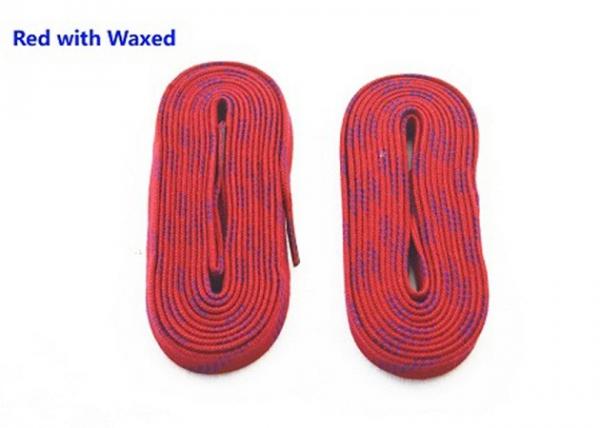 Buy 96 Inches Red Ice Hockey Laces Tight Moulded Tips Non Slip For Skate Shoes at wholesale prices