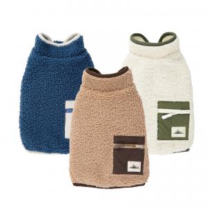 China Polar Fleece Pet Casual Vest With Back Pocket Winter Wearing Clothes on sale