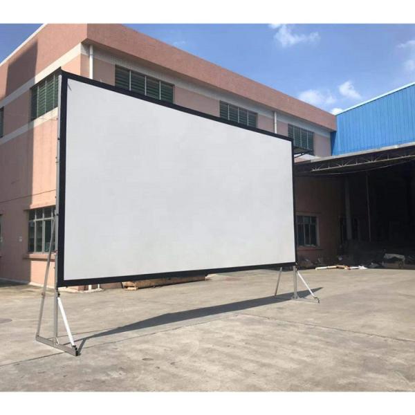 120inch Front Rear Projection Fast Fold Portable Projection Screen With Stand