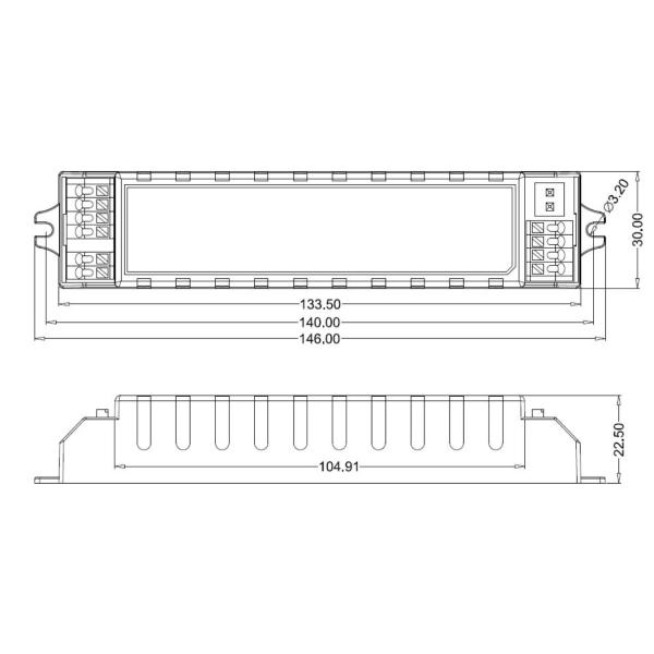 LED Emergency Driver Power 6W Emergency Time 1.5h & External NiCd Battery KE003-06M090NE
