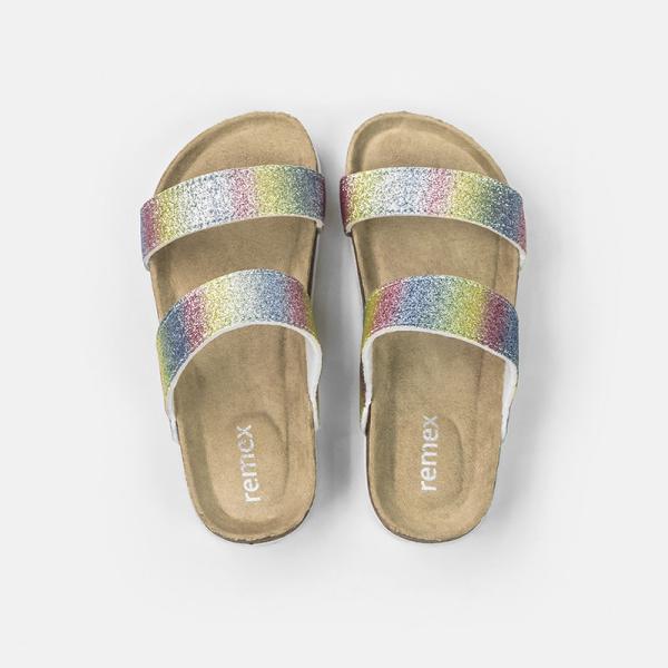 Buy Double Strap Skidproof EVA Slide Sandal With Cork Sole at wholesale prices