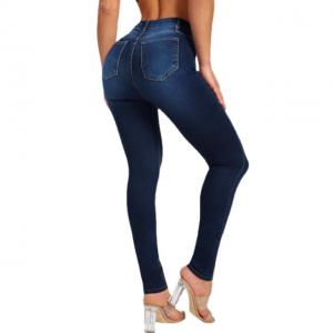 Quality Women Elastic Jeans Pants Spring Slim Fashion High Waist Small Feet Jeans for sale