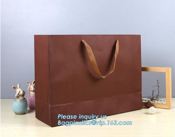 Foldable Gift Recycled Grocery Romotional Printed Gift Paper Bag Luxury Matte White Paper Bags with Handles Perfect for
