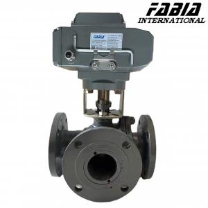 Quality 3 4 2 High Pressure Flanged Ball Valves Electric Three-Way for sale
