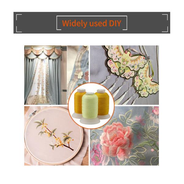 40 Colors 100% Polyester Embroidery Thread Set Kit 120d/2 500m For Quilting Stitching