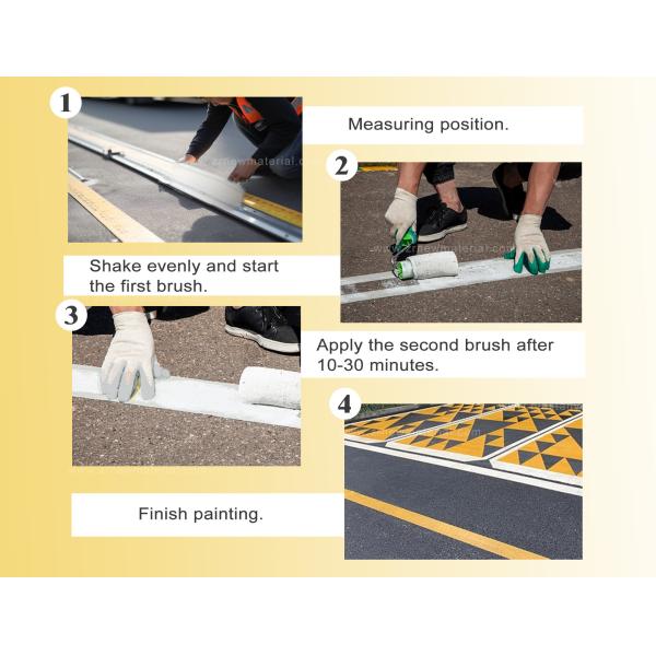 High Adherence Two Component Cold Road Marking Paint With C5 Resin