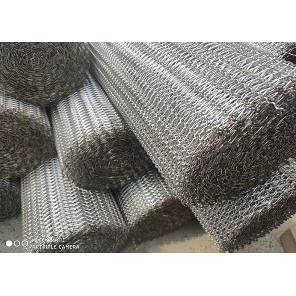 Food Grade 201 Stainless Steel Spiral Wire Mesh Conveyor Belt Chain Driven