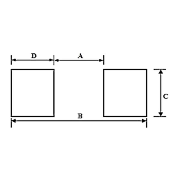 Square Brick Ceramic Surface Mount Fuses 2923 2822 7358 881 25A 30A 32A 35A 40A 45A 50A