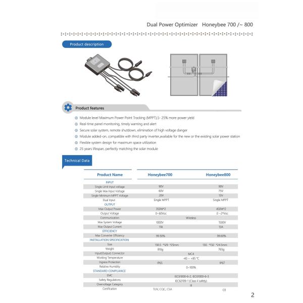 High efficiency 450w pv optimizer solar dc optimizer for solar panel use