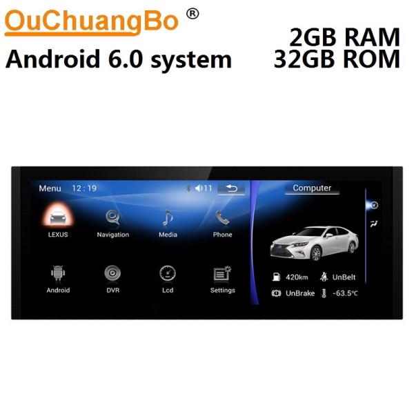 Buy Ouchuangbo 10.25 car radio gps 4 Core CPU for Lexus IS with USB WIFI reverse camera wifi BT android 6.0 system at wholesale prices