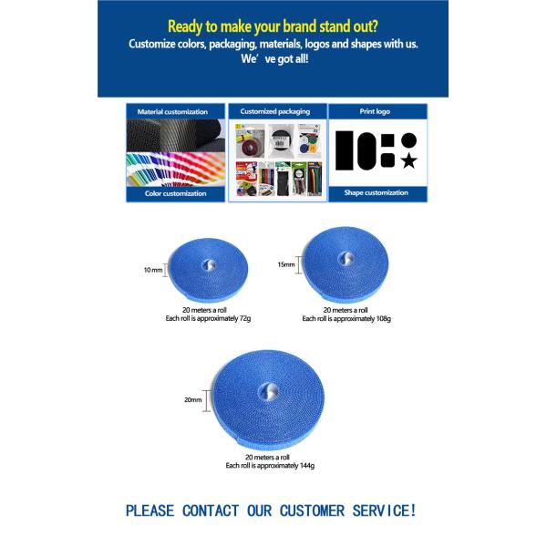 Nylon Back To Back Hook And Loop Green Plant Binding Back To Back Tape Soft