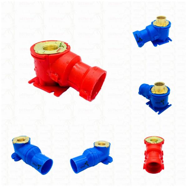 PEX Fittings Blue PEX Elbow Corrosion Resistant Flexible Installation Customized Color