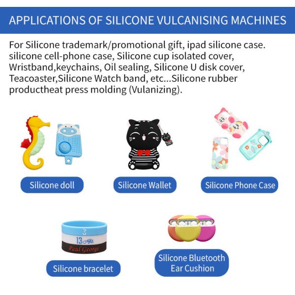 50T Automatic Plate Vulcanizing Press Machine for Sillicone Ipad Case Making