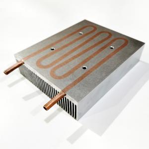 China Anodizing Water Cool Heat Sink With Copper Tube 120x36x150MM on sale