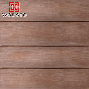 China Waterproof faux concrete wall panels with wood grain on sale