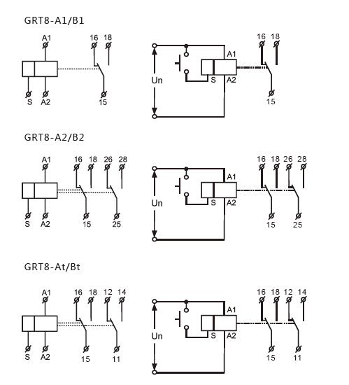 AC-DC 12-240V Time Delay Relay RT8-AB On Off 0.1s-10m