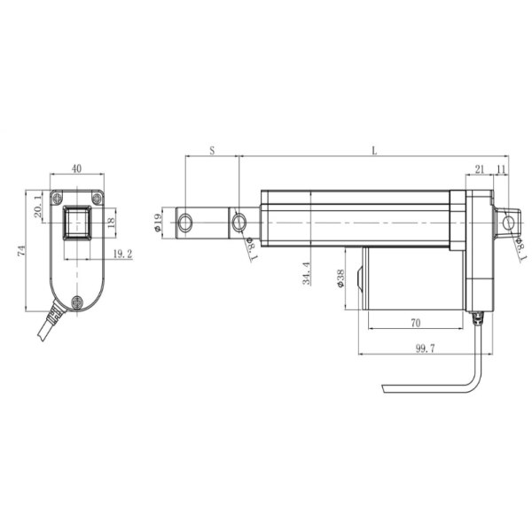 Mini Linear Actuators 400N Microscope Lab Sample Lifting Stages