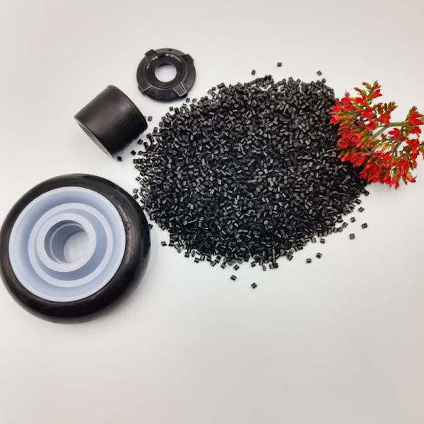 Black GRS Recycled Materials 85A Thermoplastic Polyurethane Elastomer For Plastic Injection Environment Friendly Good Price Shoe Sole Phone Case