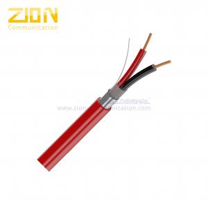 Quality FPLP-CL2P Fire Alarm Cable 14AWG 2 Cores Solid Shielded  for Burglar Alarm System for sale
