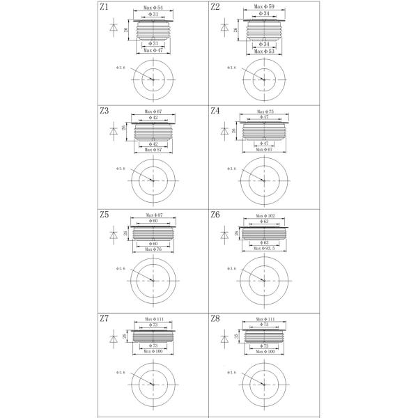 Fast Recovery Diode Thyristor Assembly 800 - 3500V Small Reverse Recovery Charge