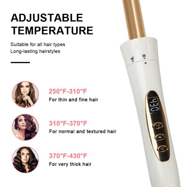 Household 5 In 1 Curling Iron Set With 5 Interchangeable Ceramic Barrels