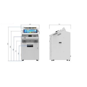 Smart Efficient Multi Functions Banking Equipment 300DPI Instant Card Printing