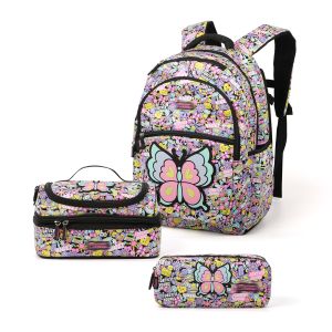 Buy cheap Supercute 3 In 1 OEM School Backpack Set Lunch Bag Pencil Bag For Kids from wholesalers