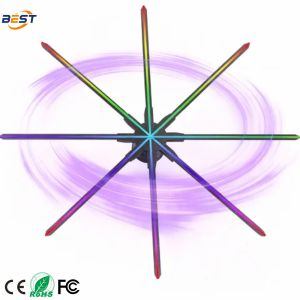 Quality 3D Holographic Fan with 768 LED Lamp Beads 1 ms Response Time and 3740nit Brightness for Indoor Use for sale