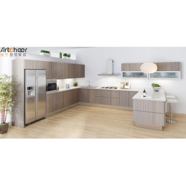 Laminated Kitchen Cabinet Modern Modular Design Ready Assemble U Shape