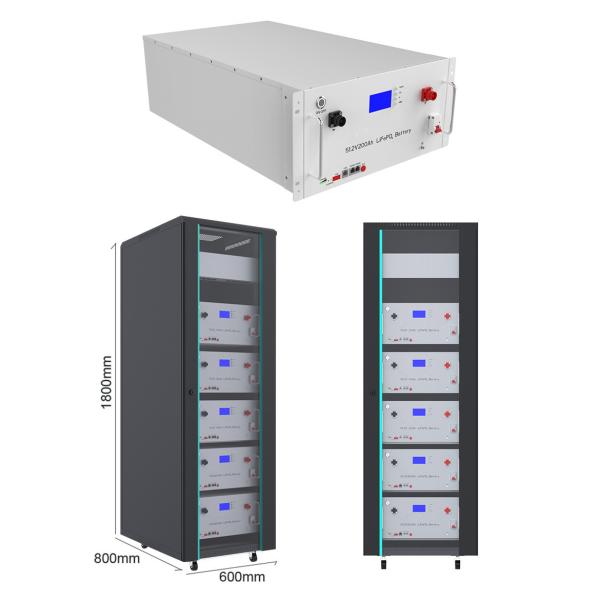 Home Solar Energy System Rack Lifepo4 Battery Module 48V 400Ah 20Kwh 150Kwh