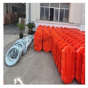 LLDPE Plastic Floating Security Barriers Tubular Floating Pontoon