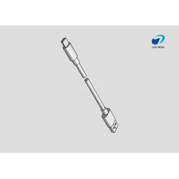 USB Cable Assemblies, 2.0 V USB 4-Position Plug, AM to MINI USB 5Pin, Double-Ended, Standard, 28AWG Wire Size, Black