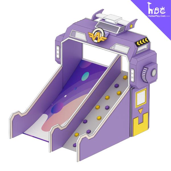 Fiberglass Playground Slide with Stainless Steel Frame for Ages 3-12