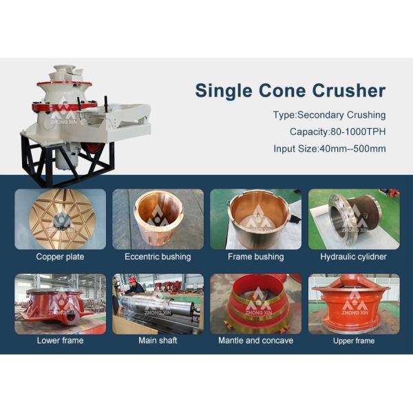 Large capacity DP420 single cylinder hydraulic cone crusher for aggregate crushing plant