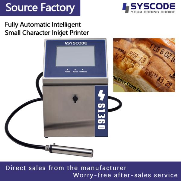 Food Packaging CIJ Printer - IP66 rated industrial inkjet coder designed for