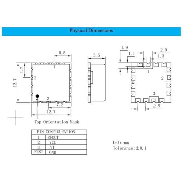 Original 12dBm 24mA YSGM27352755A Coaxial Resonator Oscillator IC Chip for Electronic Parts Frequency Range 2735-2755MHz