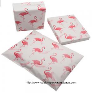 Quality Flamingo Cartoon Plastic Poly Mailer Envelopes Gravure Printing Moisture Proof for sale