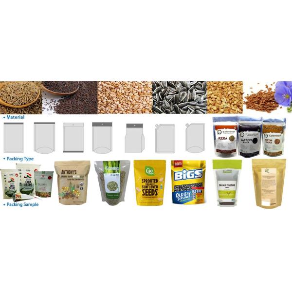 Multipurpose Zipper Pouch Packing Machine Practical 50/60HZ 380V