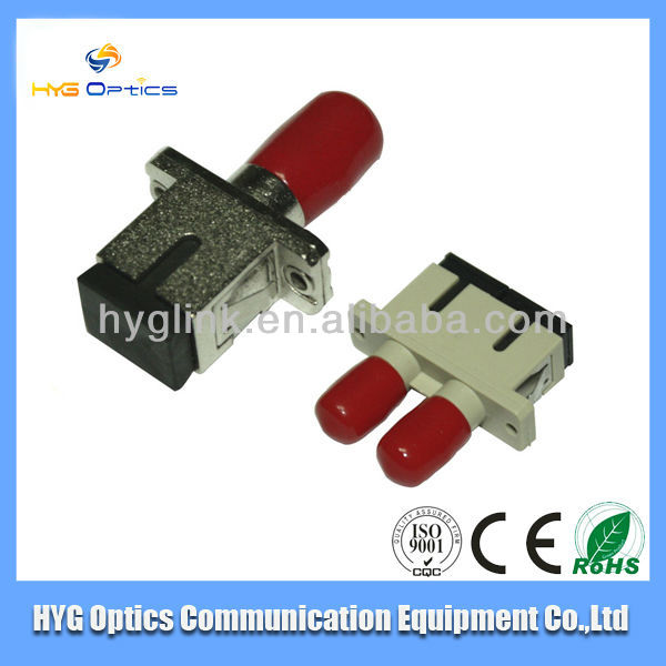 Ceramic Audio Apc Sc Bare Fiber Optic Adapter For Connection