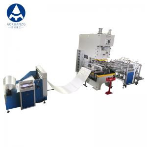 China 63T Semi Auto Aluminium Foil Container Production Line Pneumatic Punching Machine With Feeder on sale