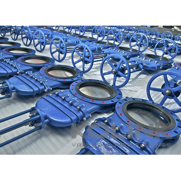 Bonneted Knife Gate Valve Flanged DN50-DN1200 Class150 Manual or Pneumatic