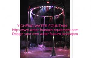 China Digital Musical Graphical Water Curtain Artificial Waterfall Fountain For Shows on sale