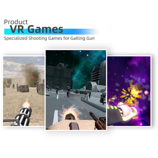 150kg New Interactive Shooting Machine VR Theme Parks 9d Gatling Fighting Game Machine