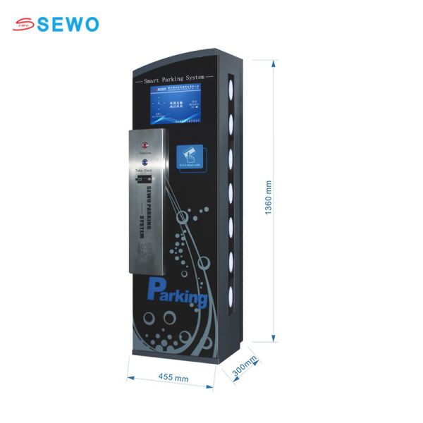 SEWO Smart Parking System with Offline Operation Steel Tempered Glass Housing and 13.56MHz 125KHz RFID Support
