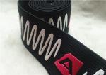 Smooth Feel Shiny Surface Jacquard Elastic Band With Screen Printing Silicon