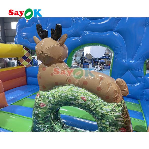 Inflatable Bouncer Castle Game For Kids Inflatable House Party Jump Bouncing And Slide Combo With Selection Windmill