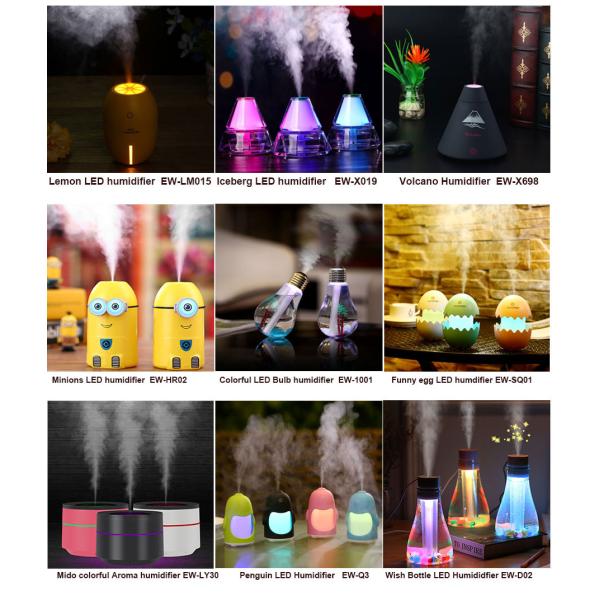 Aromatherapy Diffuser Ultrasonic Essential Oil Diffuser , Air Mister Humidifier 6-IN-1