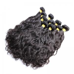 Quality Natural Wave Brazilian Human Hair Bundles For Black Women Long Hair / Shedding Free for sale